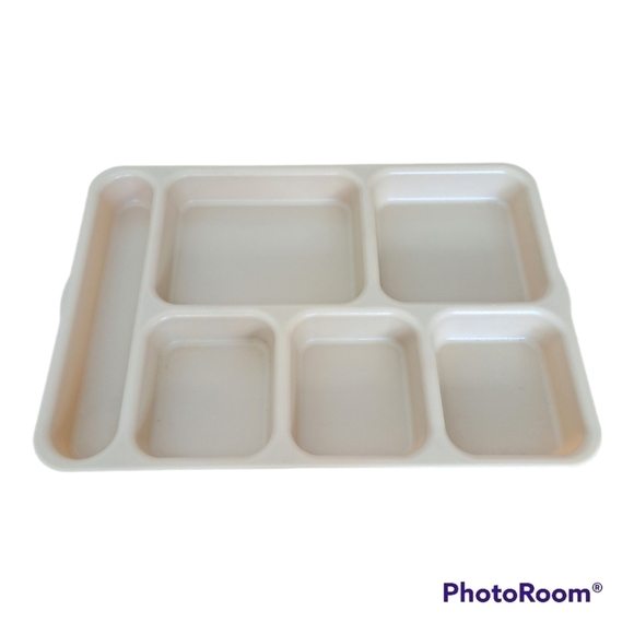 Set of 4 vintage school lunch tray cambro 10146DCW Huntington beach Made… - Picture 7 of 16